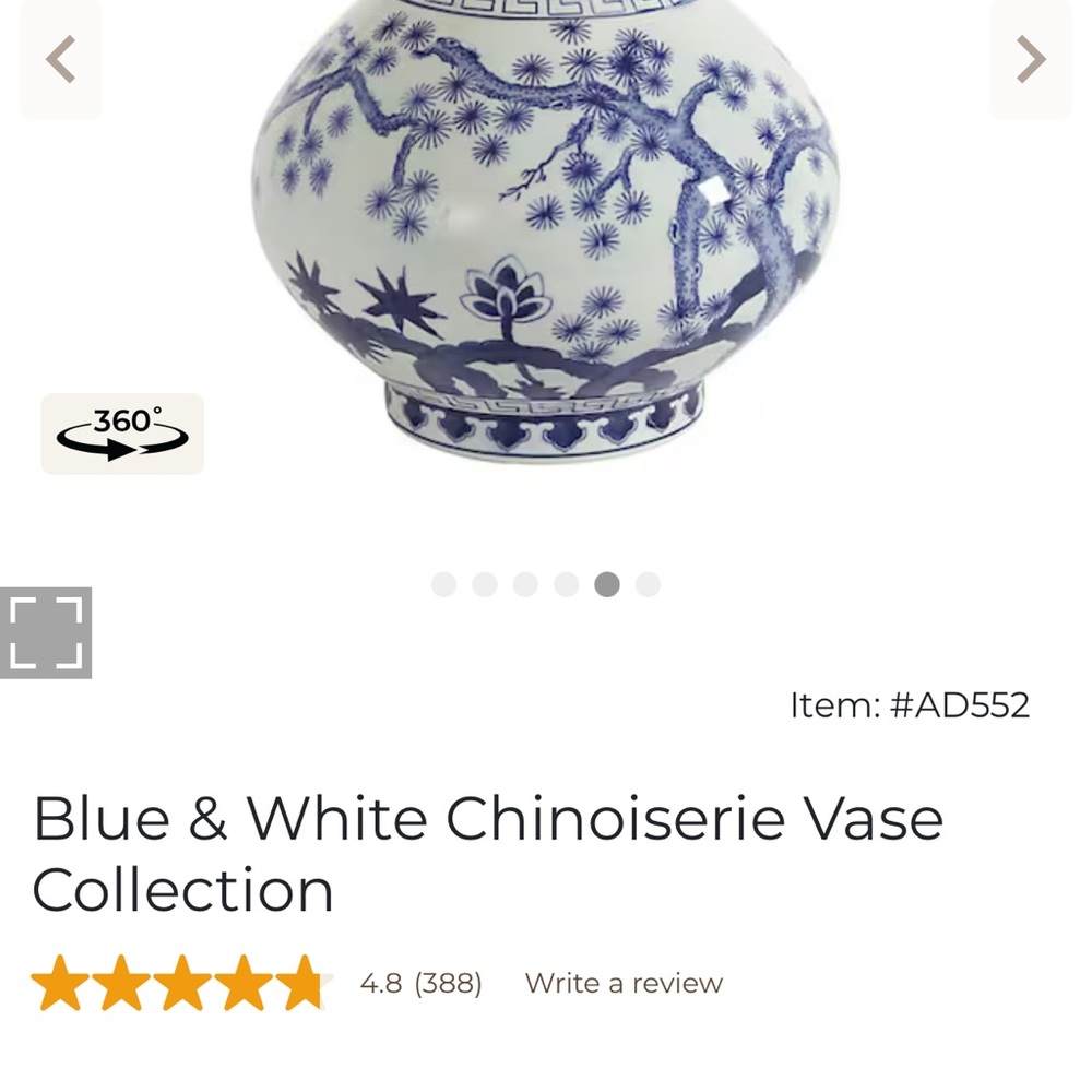 Blue and White Porcelain Vase - Classic Floral Design - Picture 5 of 5